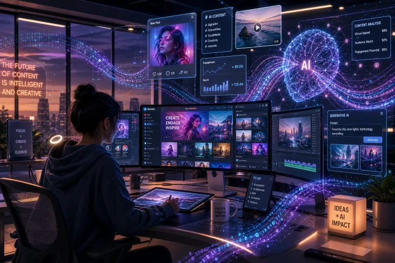 How AI Is Transforming Content Creation on Social Media