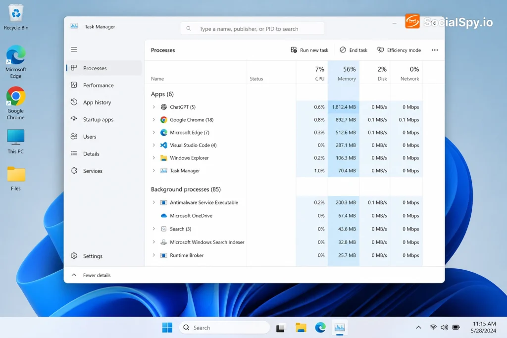 Does ChatGPT Use My Desktop Memory
