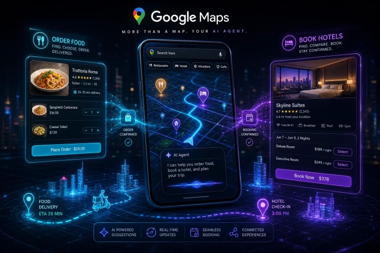 Google Maps adds agentic features, including food ordering and hotel bookings