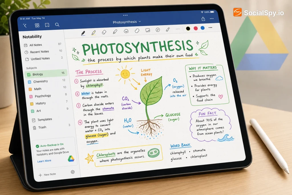 How to Add Notes in Notability to Google Drive