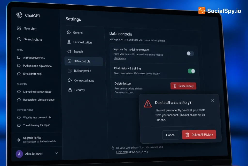 How to Delete ChatGPT History