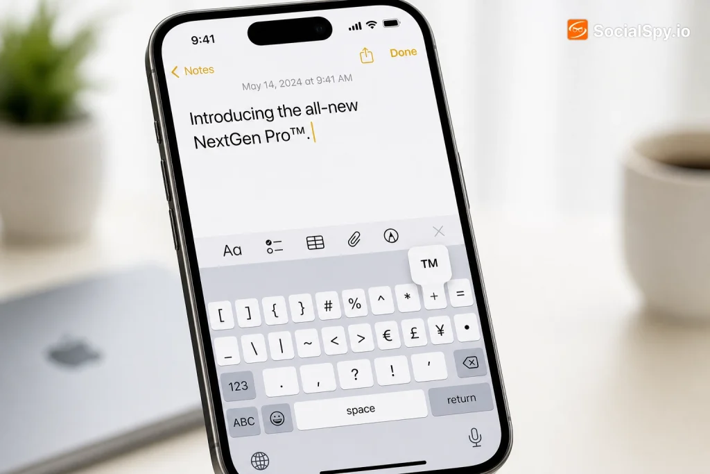How to Do Tm on iPhone