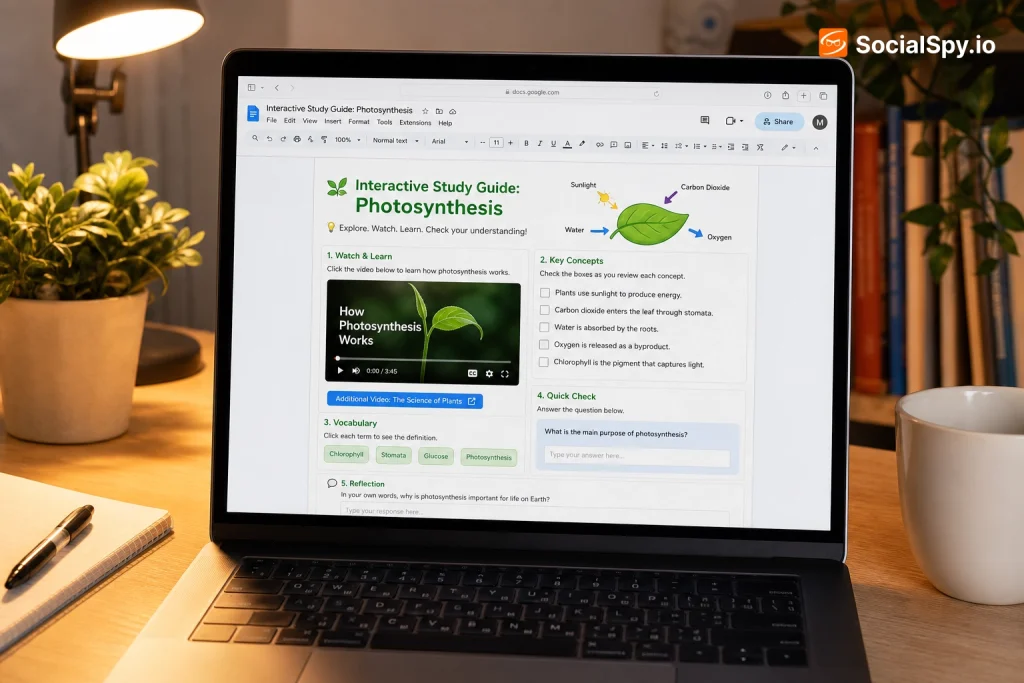 How to Make an Interactive Google Doc for Students