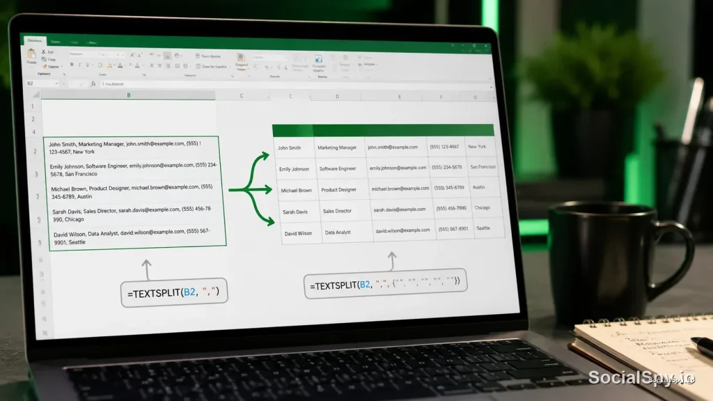 Excel Textsplit