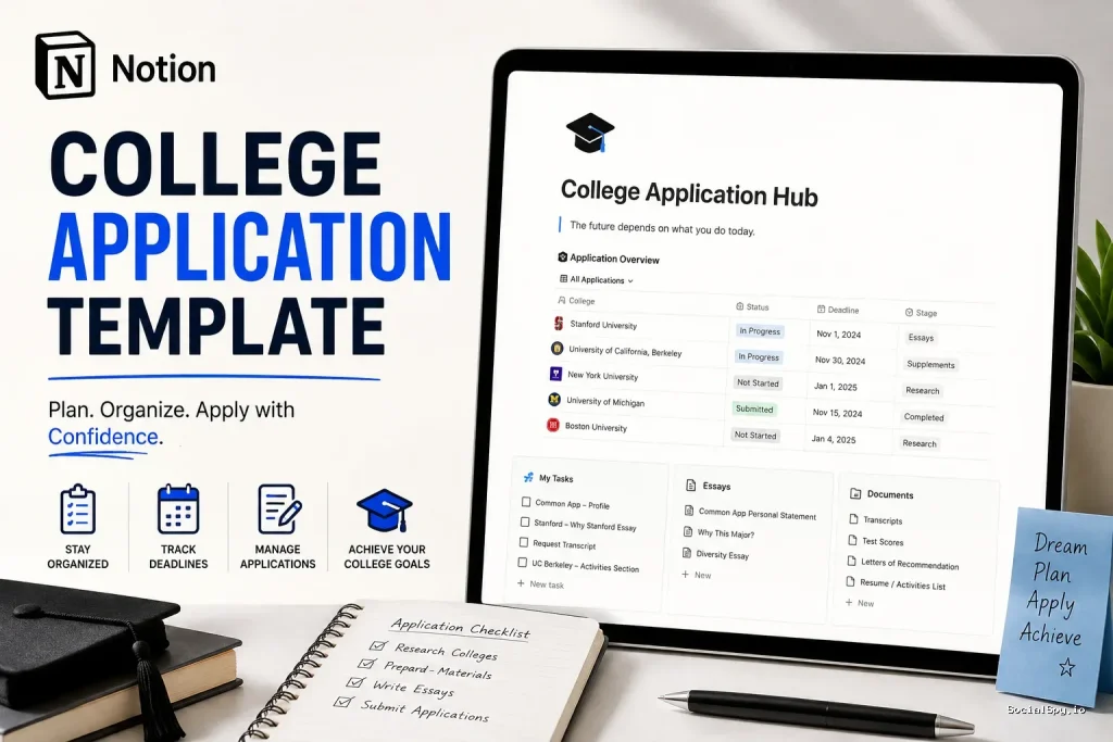 Notion College Application Template