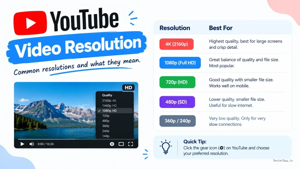 YouTube Video Resolution